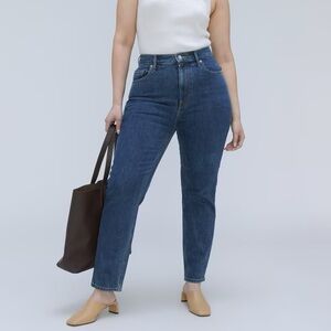 Everlane The Original Curvy Cheeky Jean In Washed Midnight